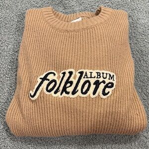 Folklore Album Chenille Patch Sweater